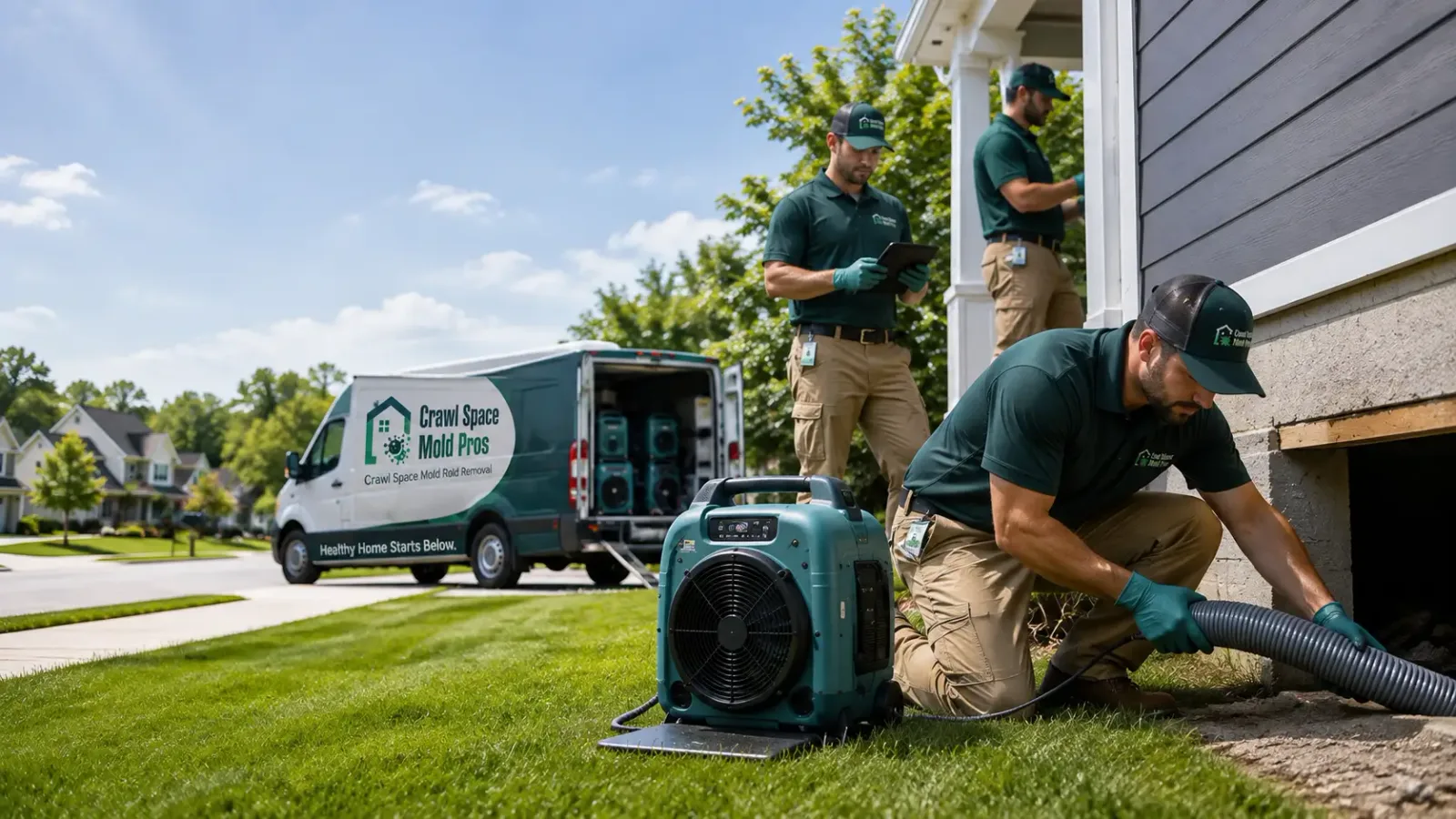 Crawl Space Mold Removal in De Land, IL